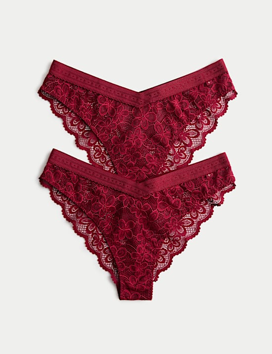 2pk Cleo Lace Miami Knickers