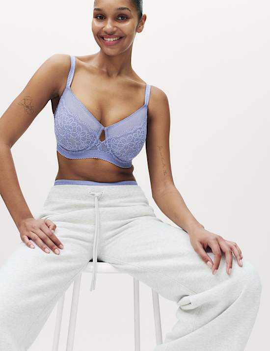 Cleo Lace Wired Minimiser Bra (C-G)
