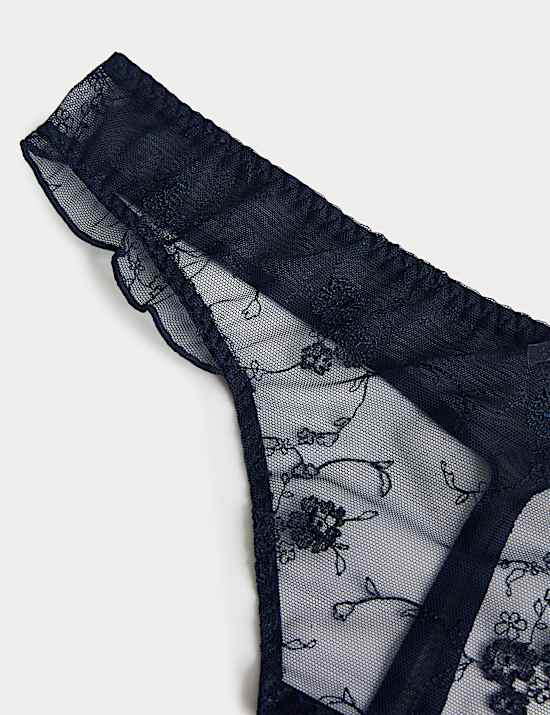 Helena Embroidery Thong