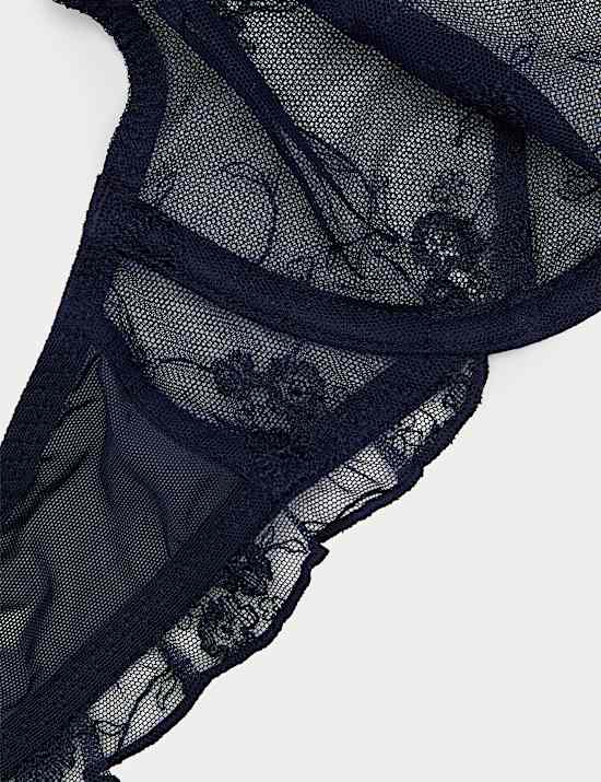 Helena Embroidered Wired Plunge Bra (A-E)
