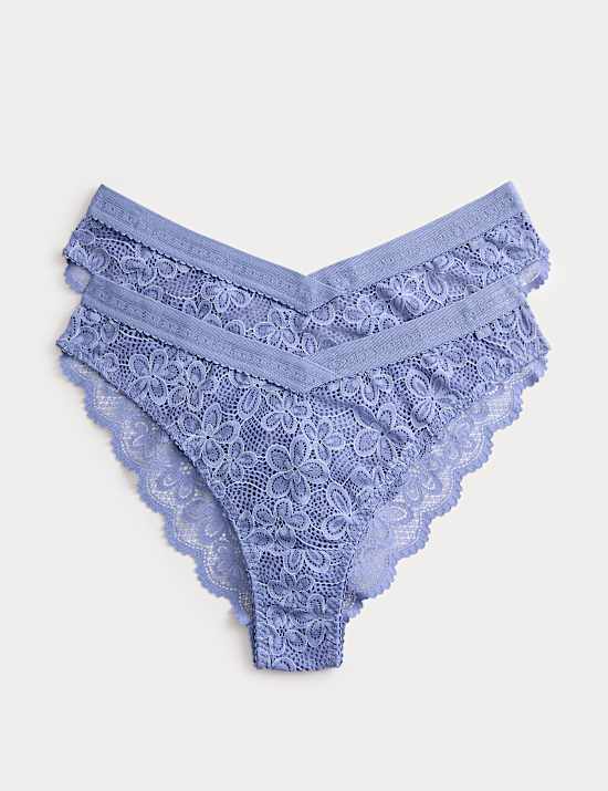 2pk Cleo Lace Miami Knickers