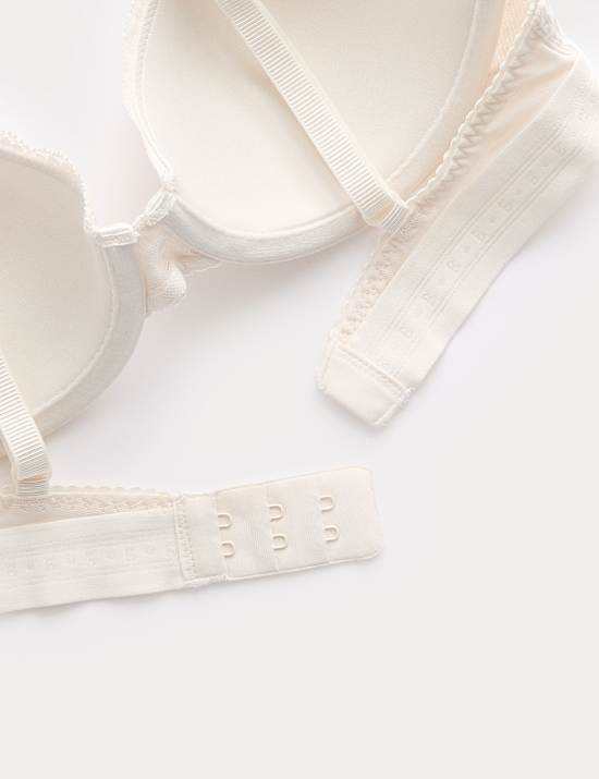 Lotta Cotton Rib Wired Demi Cup Bra (A-E)