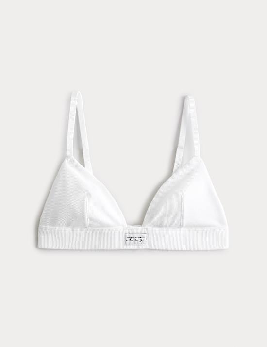 Juni Cotton Rib Non Wired Bralette (A-E)