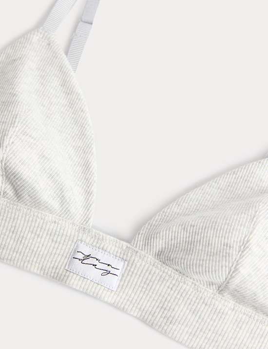 Juni Cotton Rib Non Wired Bralette (A-E)