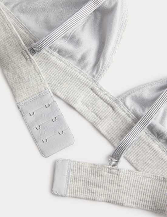 Juni Cotton Rib Non Wired Bralette (A-E)