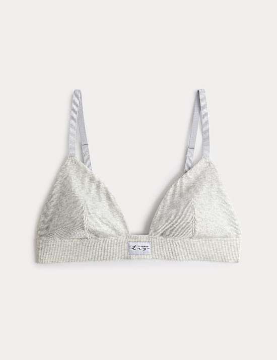 Juni Cotton Rib Non Wired Bralette (A-E)