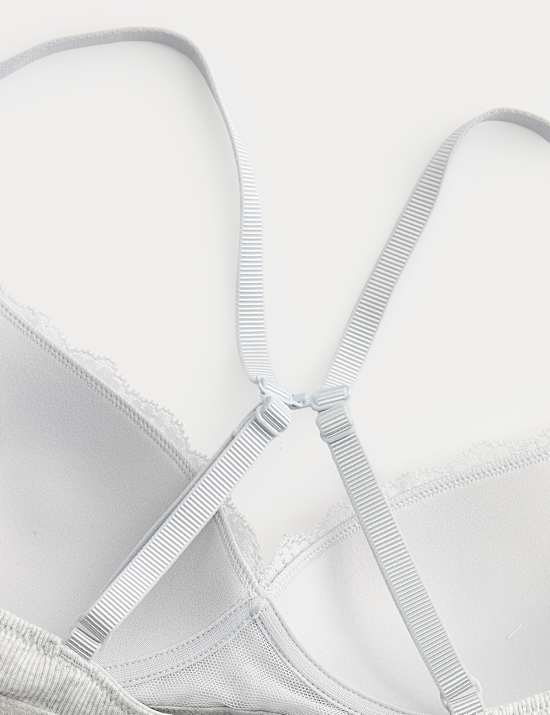 Juni Cotton Rib Non Wired Plunge Bra (A-E)