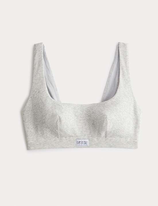 Juni Cotton Rib Non Wired Crop Top (A-E)