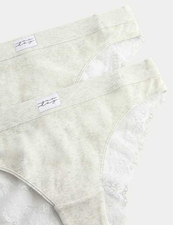 2er-Pack Juni Brazilian-H&uuml;ftslip mit hohem Baumwollanteil