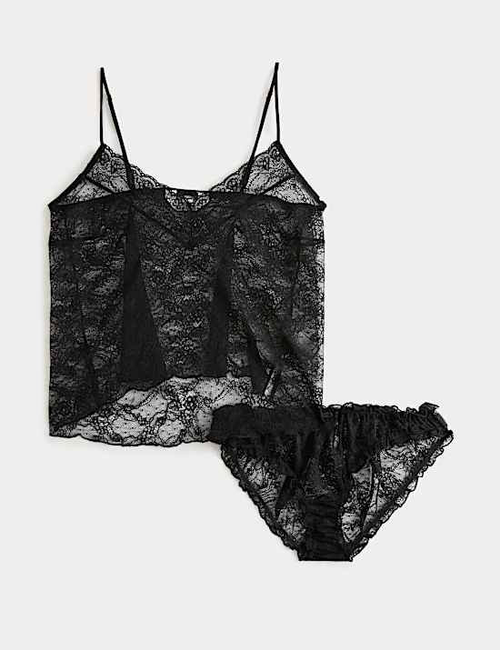 סט קמיסול תחרה Ida ללא ברזלים