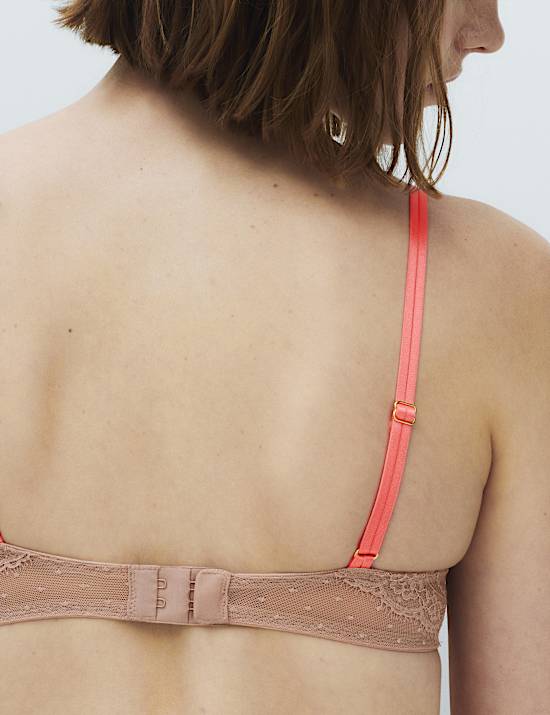 Ida Lace Wired Plunge Bra (A-E)