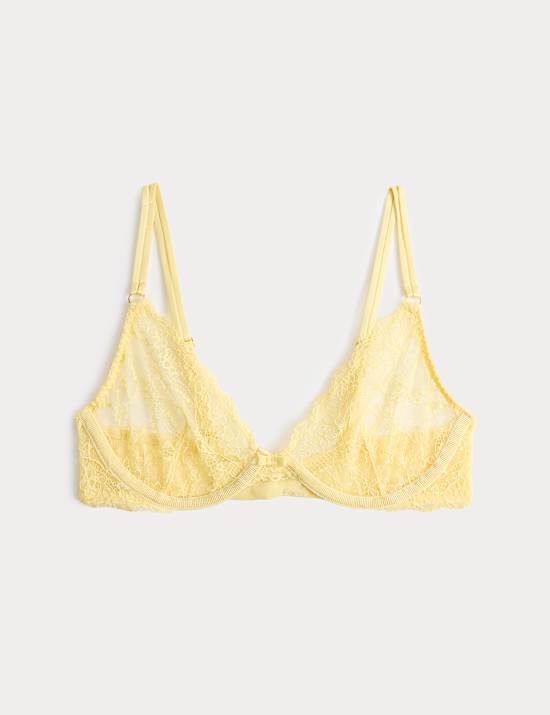 Ida Lace Wired Plunge Bra (A-E)