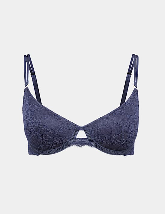 Ida Lace Wired Demi Cup Bra (A-E)