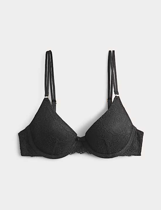 Ida Lace Wired Demi Cup Bra (A-E)