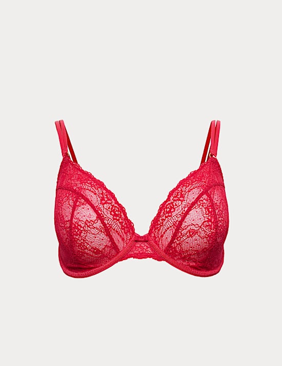 Ida Lace Wired Plunge Bra (F-H)