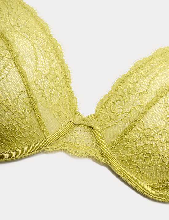 Ida Lace Wired Plunge Bra (F-H)