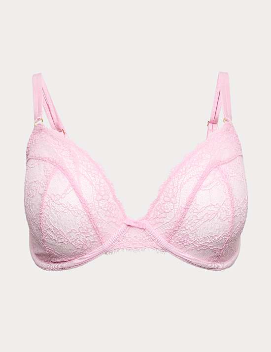 Plunge-BH mit B&uuml;gel und Spitzenbesatz &bdquo;Ida&ldquo; (F&ndash;H)