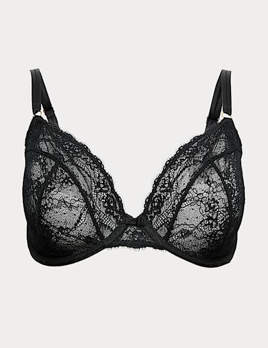 Ida Lace Wired Plunge Bra (F-H)