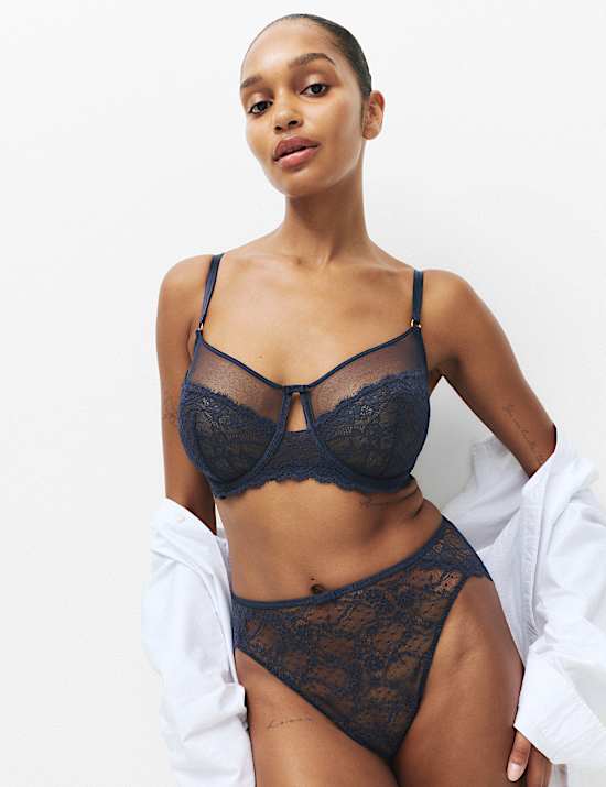 Ida Lace Wired Minimiser Bra (C-G)