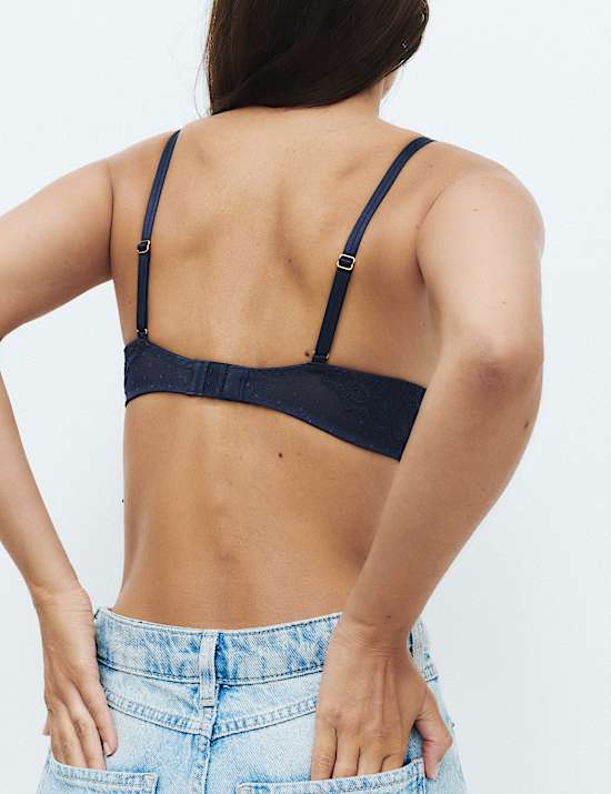 Ida Lace Non Wired Plunge Bra (A-E)
