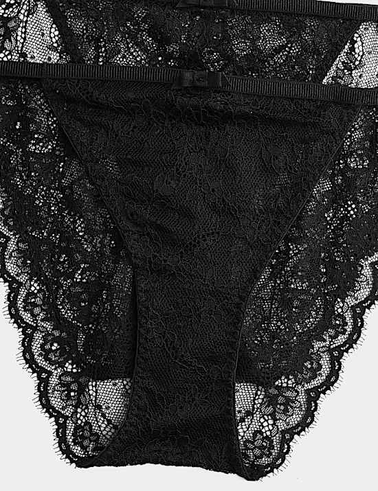 2 Pack Ida Lace Tanga Bikini Knickers