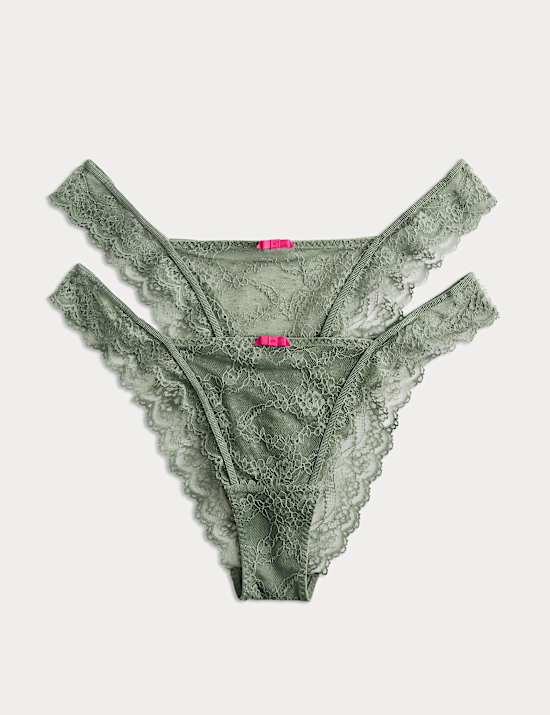 2 Pack Ida Lace Miami Knickers