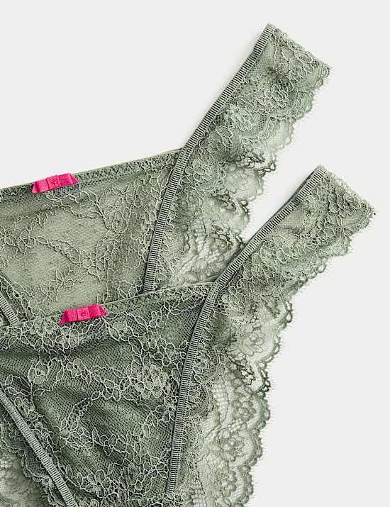 2 Pack Ida Lace Miami Knickers