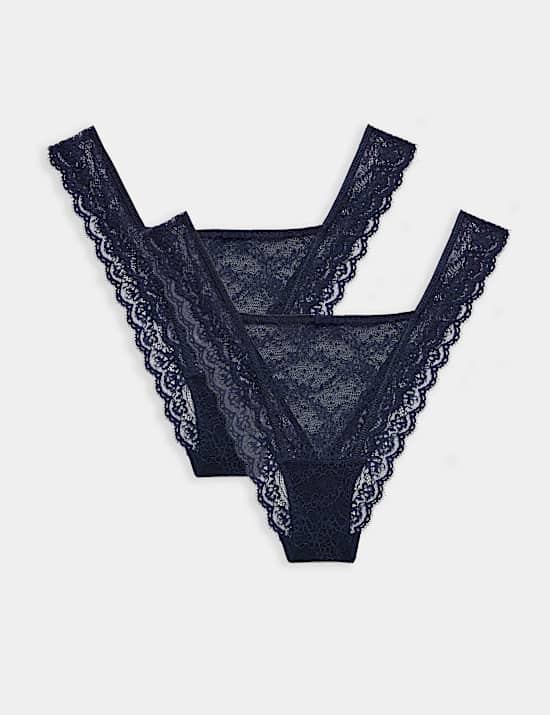 2 Pack Ida Lace Miami Knickers