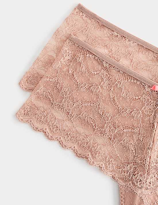 2 Pack Ida Lace High Rise Knicker Shorts