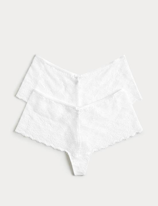2 Pack Ida Lace High Rise Knicker Shorts