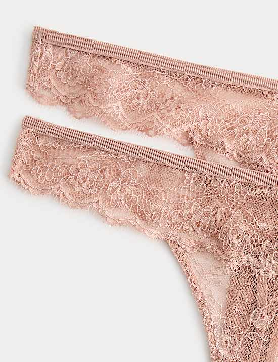 2 Pack Ida Lace Thongs