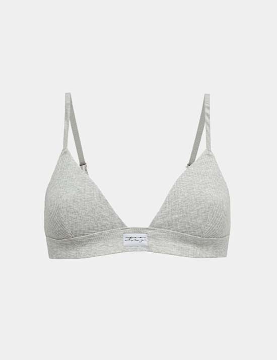 Asta Cotton Rib Non Wired Bralette