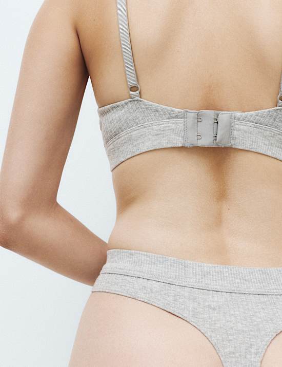 2 Pack Asta Rib High Waisted Thongs