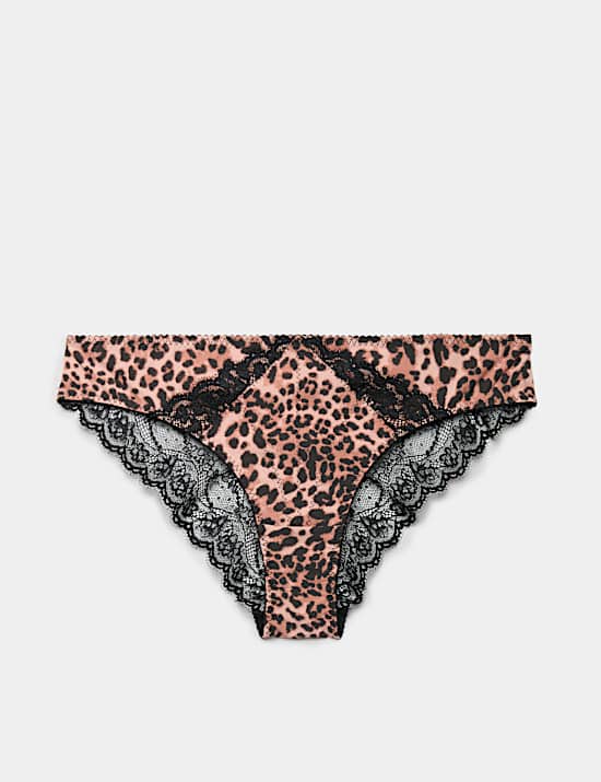 Clara Papertouch Leopard Brazilian Knickers