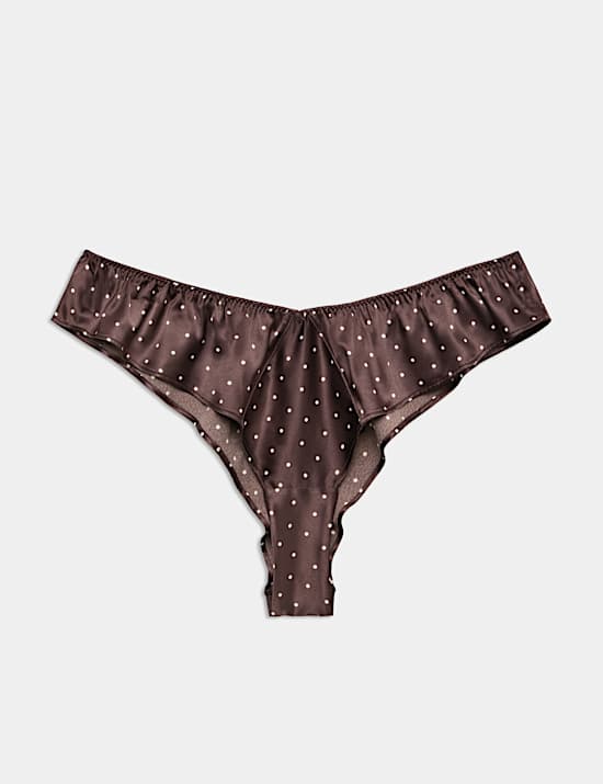 Luna Satin Spot Frenchie Knickers
