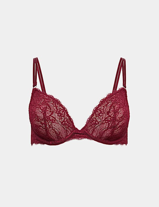 Ida Lace Wired Plunge Bra (A-E)