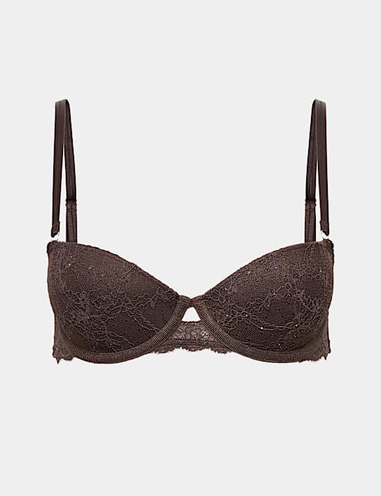 Padded Lace Wired Balcony Bra