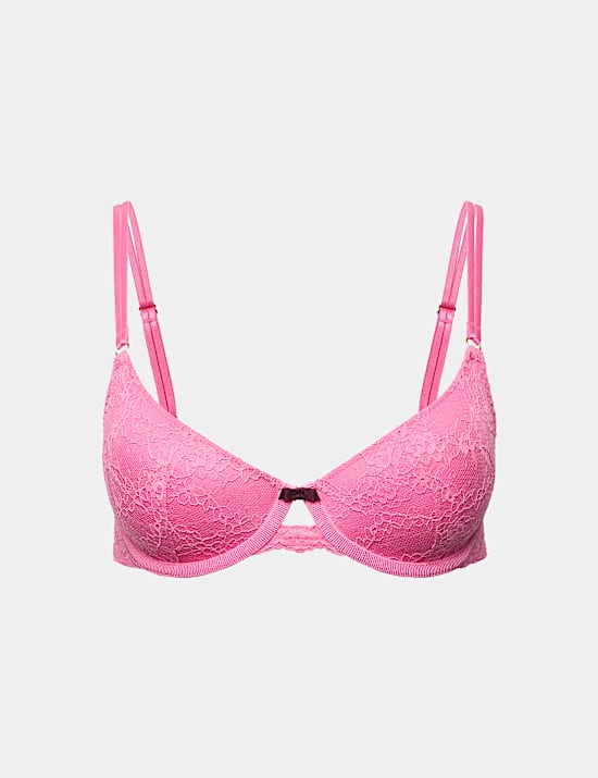 Ida Lace Wired Scoop Demi Cup Bra (A-E)