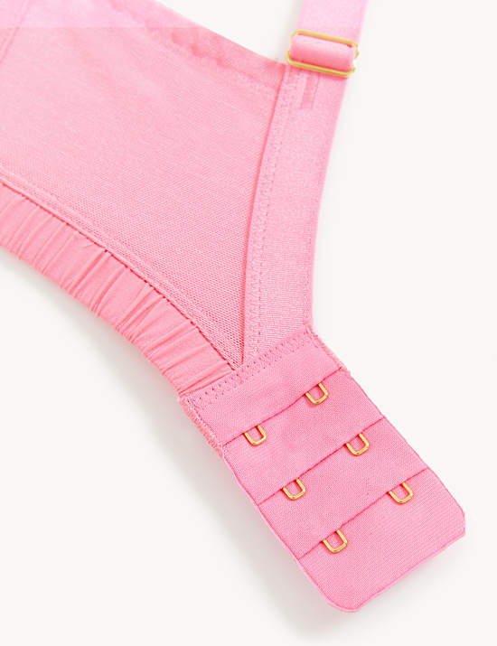 Soutien-gorge &agrave; armatures et imprim&eacute; fleuri, bonnets embo&icirc;tants G&nbsp;&agrave;&nbsp;K