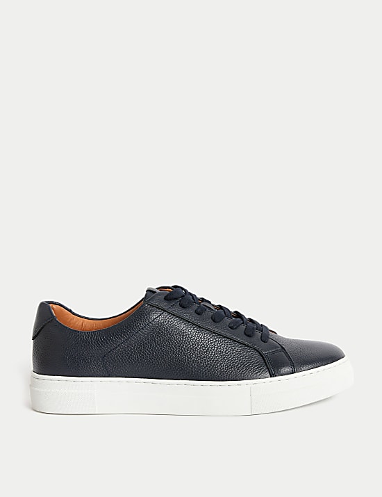 Leather Lace Up Trainers with Freshfeet&trade;