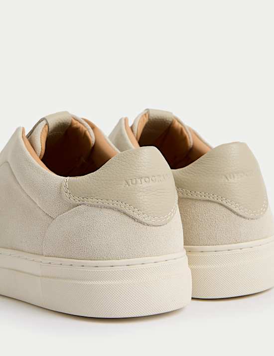 Suede Slip On Suede Trainers with Freshfeet&trade;