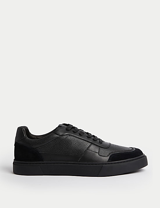 Leather Lace Up Trainers with Freshfeet™