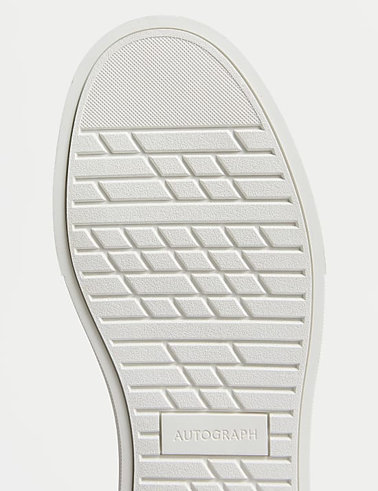 Leather Lace Up Performance Trainers with Freshfeet™