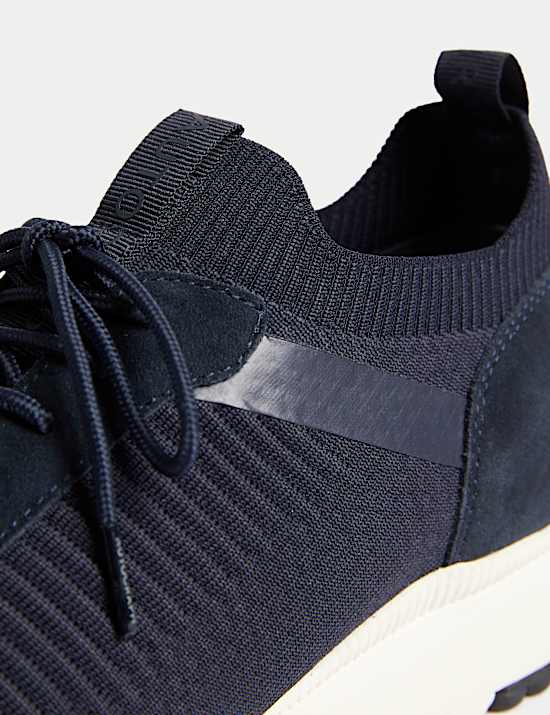 נעלי ספורט סרוגות עם שרוכים בשילוב Freshfeet&trade;&lrm;