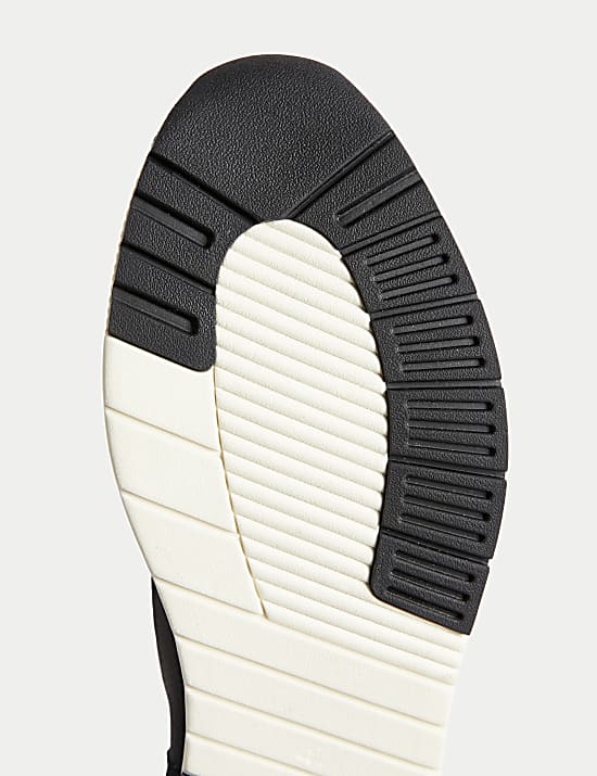 Knitted Lace Up Trainers with Freshfeet&trade;