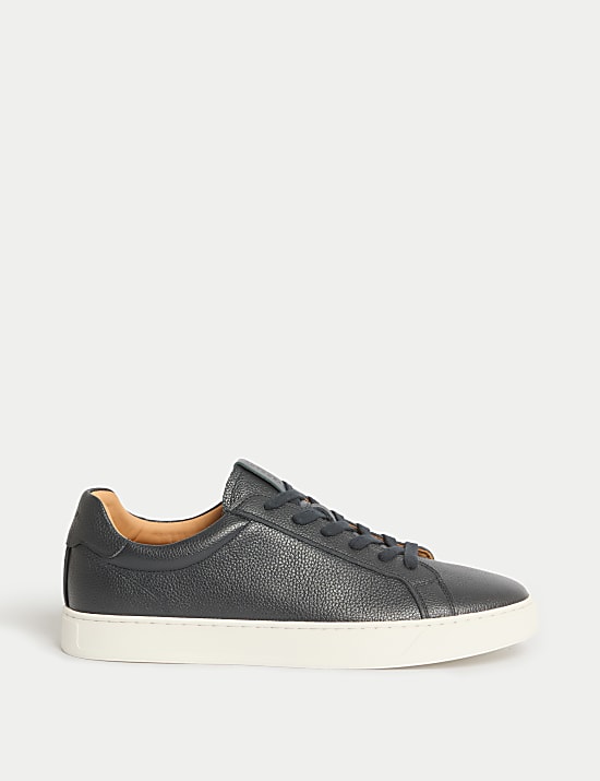 Baskets en cuir