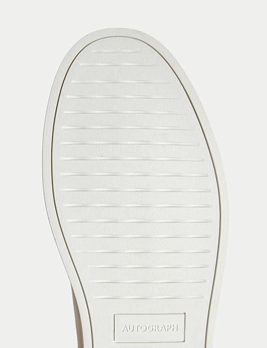 Leather Lace-Up Trainers