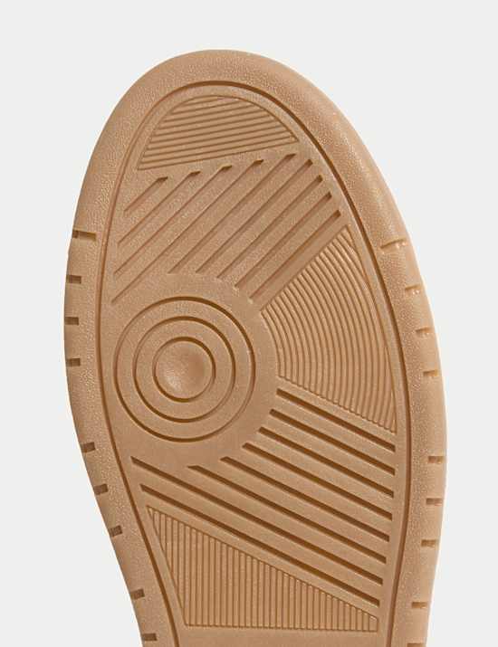 Leather Lace Up Trainers