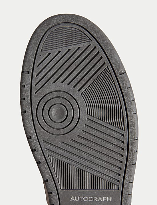 Leather Lace Up Trainers