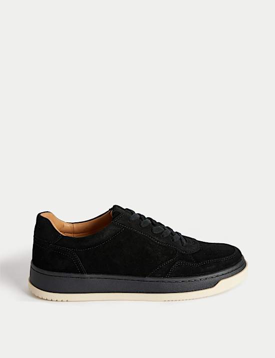 Suede Lace-Up Trainers